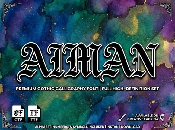 Aiman: A Premium Display Font