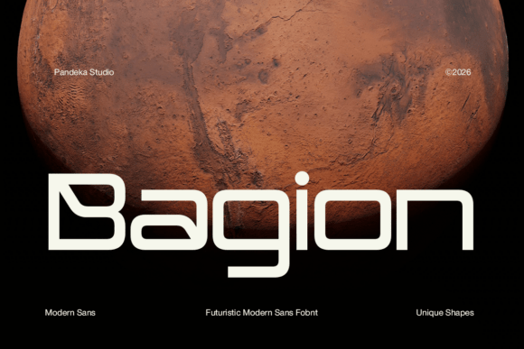 Bagion: A Futuristic Font for Modern Brands
