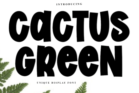 Cactus Green Font for Festive Branding