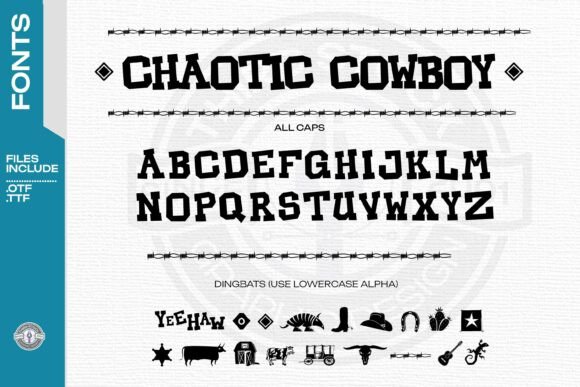 Chaotic Cowboy Font for Bold Campaigns