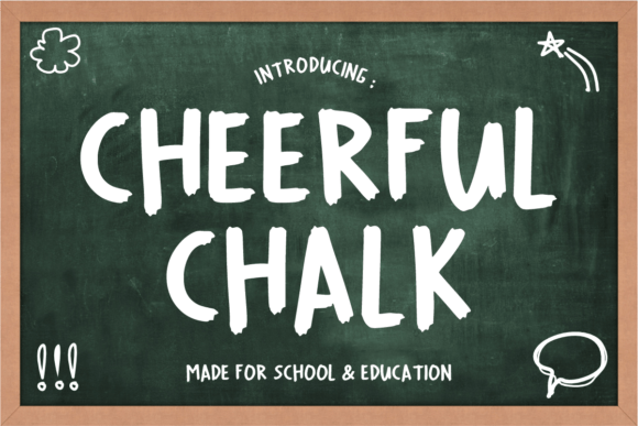 Cheerful Chalk Font for Creative Design