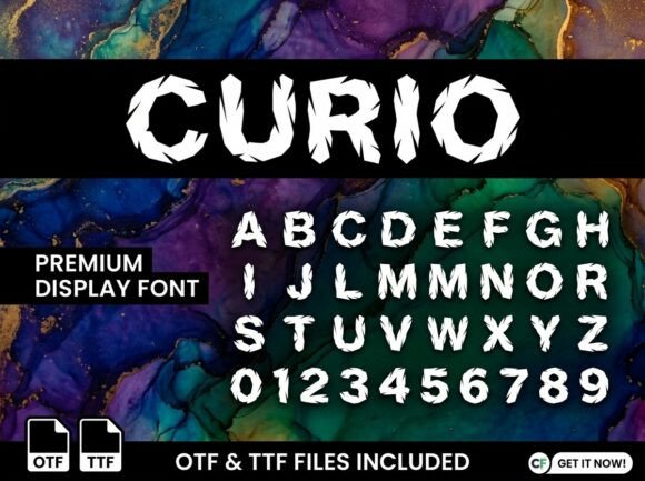 Curio: A Bold Display Font for Creative Makers