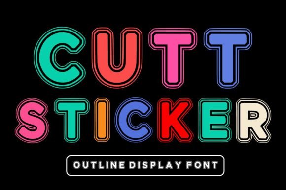 Cutt Sticker Font for Creative Projects