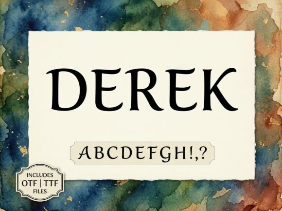 Derek: A Display Font for Bold Campaigns