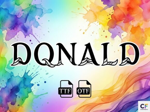 Donald Font: Celestial Whimsy in Typography