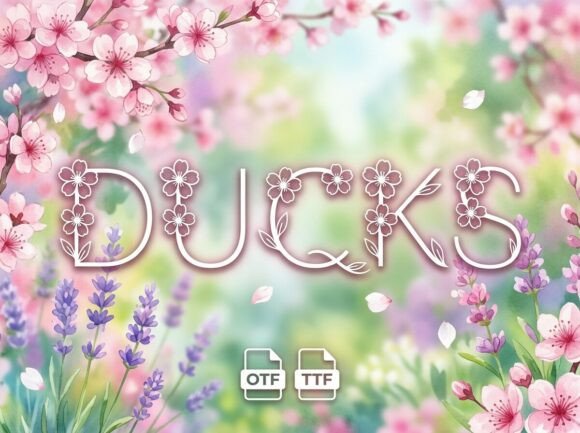 Ducks Font for Creative Makers
