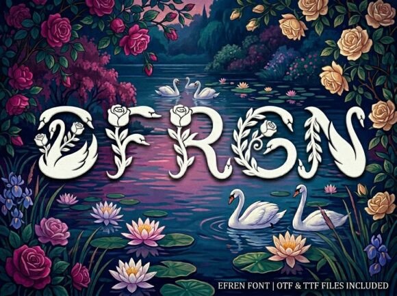 Efren: A Bold Display Font for Creative Projects