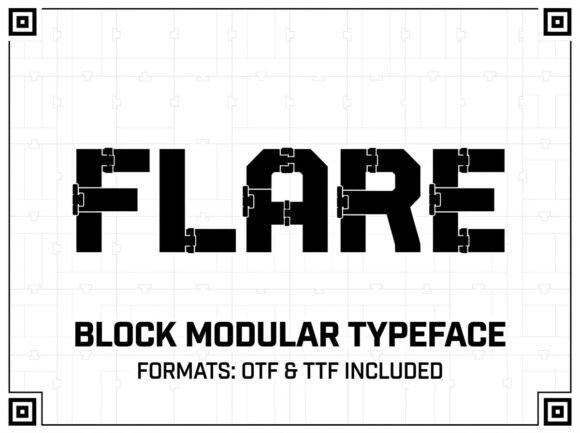 Flare: A Bold Display Font