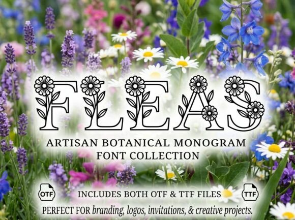 Fleas Font: Elegant Display for Creative Campaigns