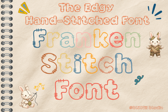 Frankenstitch Font for Creative Design