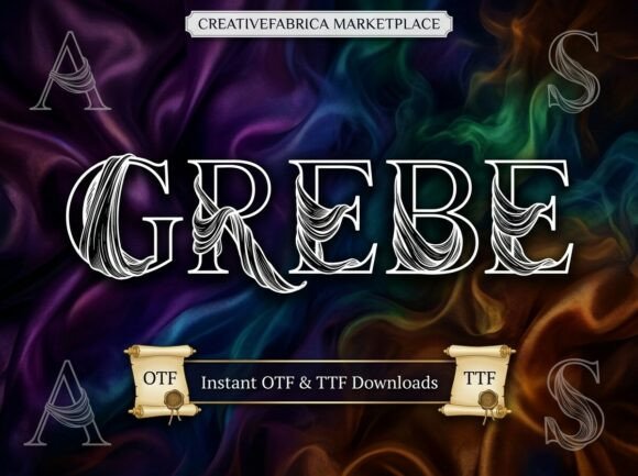 Grebe Font: Bold & Regal Display Type