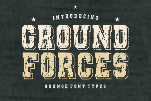 Ground Forces Font for Creative Design
