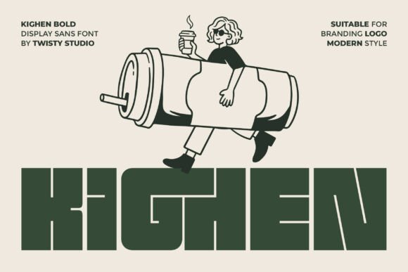 Kighen: A Bold Display Font for Impactful Campaigns