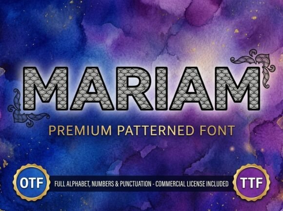 Mariam Font: Bold Display Type