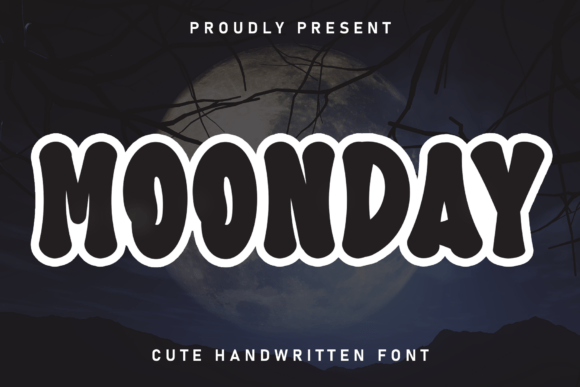 Moonday Font: Handwritten Display Style