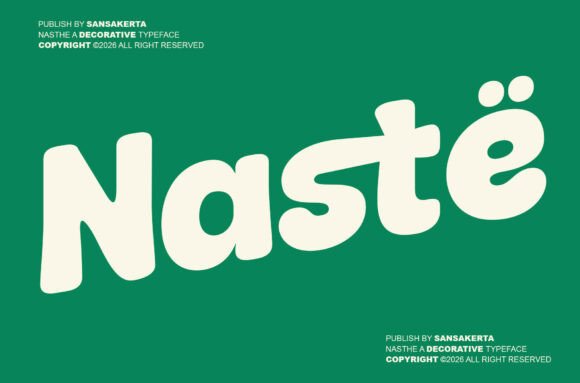 Naste: A Bold Display Font for Creative Design