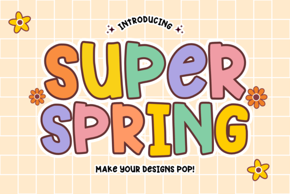 Super Spring Font for Web Design