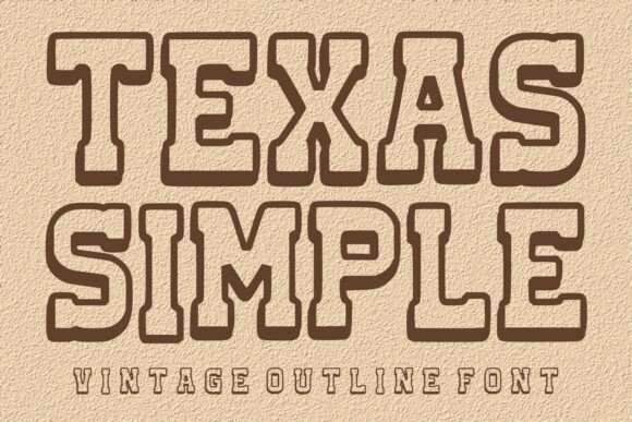 Texas Simple Font for Bold Campaigns
